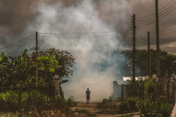 Smog officer Mosquito repellent to prevent the occurrence of dengue fever.
