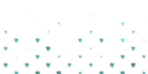 Light Blue, Green vector backdrop with virus symbols.