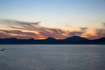 Sunset over Loreto, Baja California Sur, Mexico