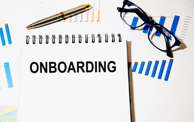 Word writing text Onboarding. Business concept for Action Process of integrating a new employee into an organization Man holding marker notebook page crumpled papers several tries mistakes.