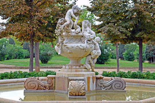 Parque de la Ciudadela en Barcelona Espa&ntilde;a

