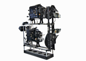 Vintage light projector for adv and signage projection, early 1900s