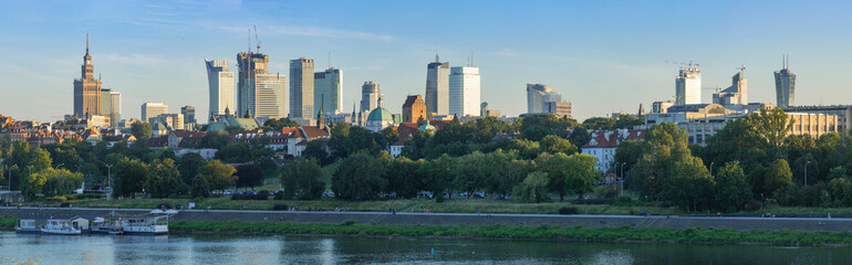 Panorama of Warsaw City