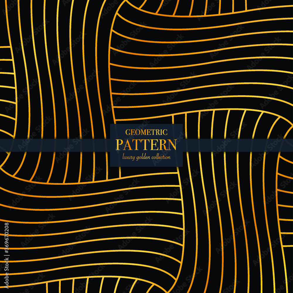Poster vector black & gold geometric seamless pattern. abstract geometric pattern. golden texture.seamless 