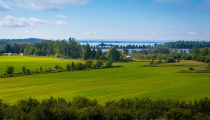 Fototapeta premium Lac St-Jean Quebec summer landscape