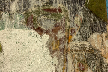 Abstract background of brush strokes on city wall for creative backdrop. Beautiful street art...