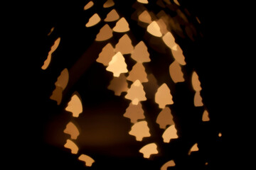 Weihnachtsbäume unscharf als Hintergrund