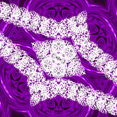 Creative decorative texture floral ornament Raster illustration.