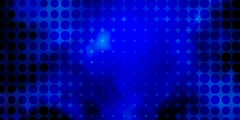 Dark Pink, Blue vector layout with circles. Illustration with set of shining colorful abstract spheres. Design for your commercials.