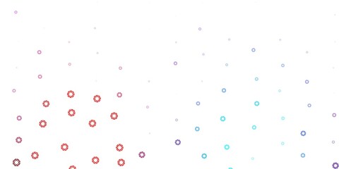 Light blue, red vector texture with disks.