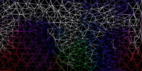 Dark multicolor vector abstract triangle background.