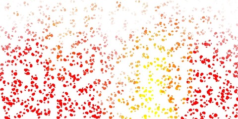 Light red, yellow vector template with abstract forms.