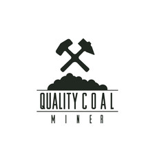 Coal mine logo icon