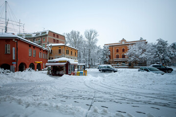 Naklejka premium CASTELNOVO DI SOTTO INVERNO