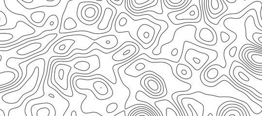 topographic map full editable troke	