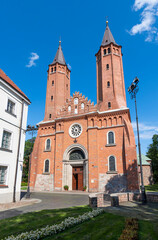 Fototapeta na wymiar Cathedral Basilica of the Assumption of the Blessed Virgin Mary in Plock, Poland