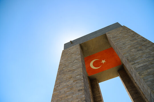 Canakkale Martyrs Memorial is a commemoration, Turkish soldiers who participated at the Battle of Gallipoli, during the First World War