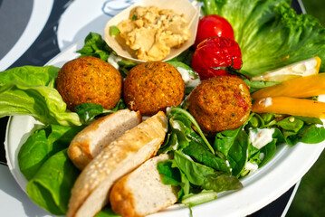 Falafel traditional food from Egypt, Middle East
