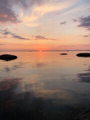 Obraz premium sunset over the sea