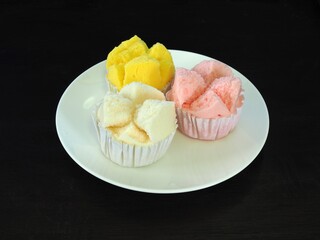 cupcake on a white plate