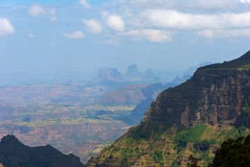 Fototapeta na wymiar Simien mountains, Ethiopian highlands