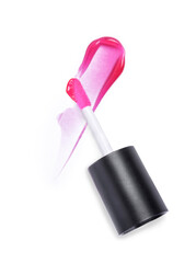 Lip gloss isolated on white background	