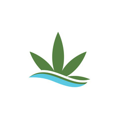 Canabis Logo Template vector