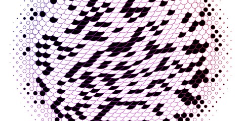 Light Pink, Blue vector template with circles. Abstract decorative design in gradient style with bubbles. Pattern for booklets, leaflets.