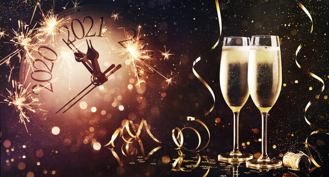 New Years Eve celebration background