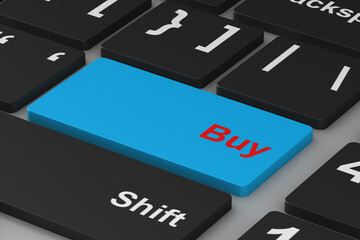 online shopping on white background. Isolated 3D illustration