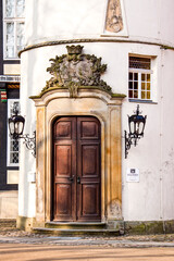 Eingangstür des Johann-Friedrich Danneil Museum, Salzwedel, Deutschland