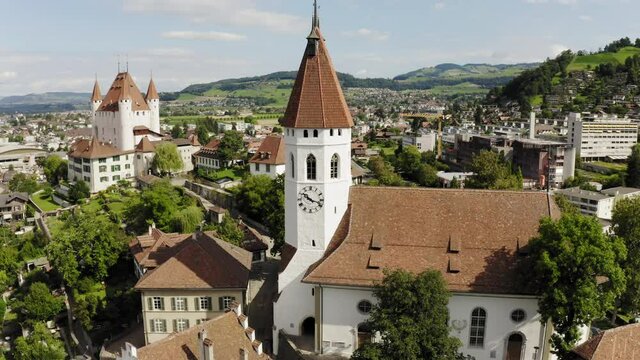 Aerial view of Thun Switzerland