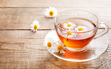 Healthy chamomile herbal tea