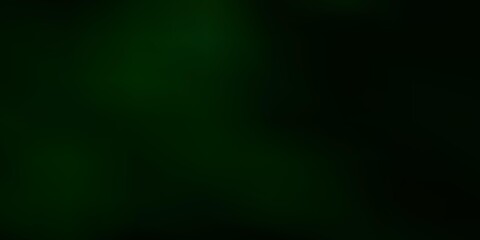 Dark green vector gradient blur drawing.