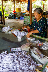 Production of cocos candy in Vietnam