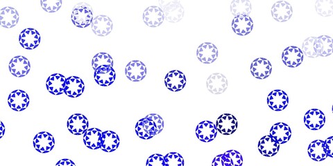 Fototapeta na wymiar Light blue vector background with bubbles.