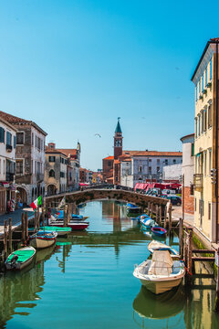 A look from the Venice lagoon. the city of Chioggia. © Nicola Simeoni