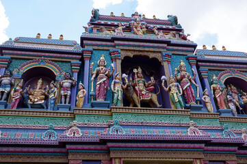 temple dans la ville de Singapour, Asie