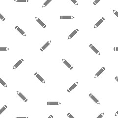 Seamless pattern pencils white background. Back to school concept vector illustration.