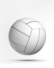 Volleyball ball isolated on white with shadow. Professional sport ball design. 3D illustration element.