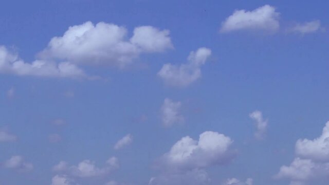 Cumulus and Stratified-Cumulus Clouds in the Blue Sky. Sky and Clouds. Background of Sky and Clouds