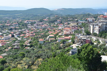 Fototapeta na wymiar Kruja Albania panorama miasta