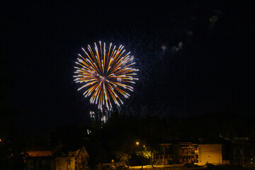 Les feux d'artifice pour la fête nationale du Québec