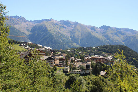 Mesmerizing view of the mountain resort in Saint Etienne de Tinee, France