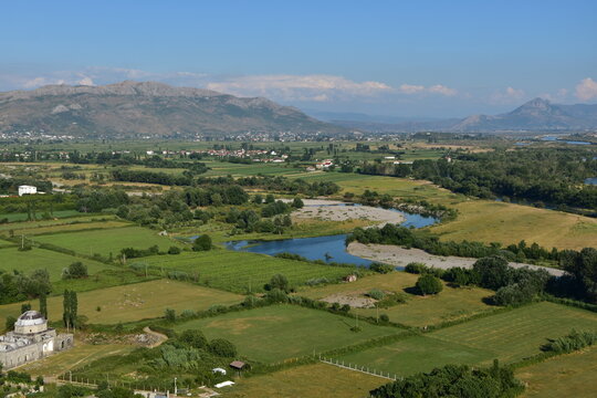 Panorama z Kalaja e Shkodrës Rozafa Albania © Barbara