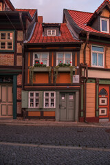 Fototapeta na wymiar Kleines Haus in Altstadt von Wernigerode