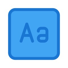 Text editor button, font size adjustment icon - vector illustration.