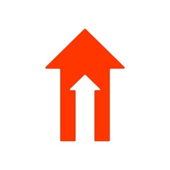 Career development arrow icon. Employee growth sign.