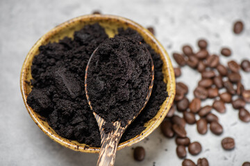 used coffee grounds