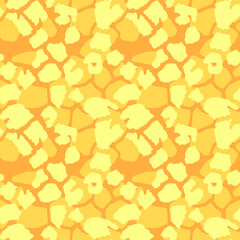 Abstract seamless pattern of camouflage skin. Repeating texture. Figure for textiles. Surface design.